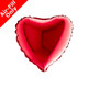 9" Red Heart Foil Balloon (1) - UNPACKAGED