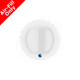 4" White Round Foil Balloon (1) - UNPACKAGED