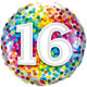 18 inch Rainbow Confetti 16 Foil Balloon (1)