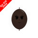 6 inch Chocolate Feminine Face Quicklink Latex Balloons (50)