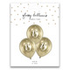 12 inch Age 18 Gold Gloss Latex Balloons (6)
