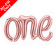 14 inch One Rose Gold Script Foil Balloon (1)