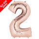 16 inch Anagram Rose Gold Number 2 Foil Balloon (1)