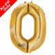16 inch Anagram Gold Number 0 Foil Balloon (1)