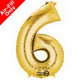 16 inch Anagram Gold Number 6 Foil Balloon (1)