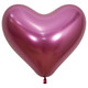 14" Reflex Fuchsia Heart Shaped Sempertex Latex Balloons (50)