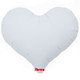 25" White Heart Jelly Foil Balloon (1) - UNPACKAGED