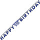 Happy 16th Birthday Blue Holographic Letter Banner - 2.2m (1)