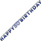 Happy 50th Birthday Blue Holographic Letter Banner - 2.2m (1)