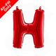 14 inch Red Letter H Foil Balloon (1)