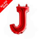 14 inch Red Letter J Foil Balloon (1)