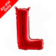 14 inch Red Letter L Foil Balloon (1)