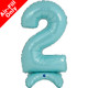 25 inch Pastel Blue Number 2 Standup Foil Balloon (1)