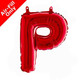 14 inch Red Letter P Foil Balloon (1)