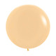 A 24 inch diameter balloon in peach fuzz colour, manufactured by Sempertex.