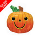 14 inch Smiling Pumpkin Foil Balloon (1) - UNPACKAGED