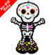 52 inch Day Of The Dead Skeleton Airloonz Foil Balloon (1)