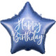 18 inch Birthday Navy Blue Star Foil Balloon (1)