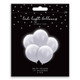 12 inch White LED Latex Balloons (5)