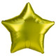 18" Lemon Satin Star Foil Balloon (1) - UNPACKAGED