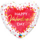 18 inch Valentine's Watercolour Hearts Foil Balloon (1)