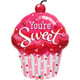 35 inch You're Sweet Cupcake Foil Balloon (1)
