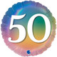 18 inch Colourful Rainbow Age 50 Foil Balloon (1)