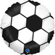 18 inch White Football (Soccer Ball) Foil Balloon (1)