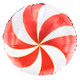 18 inch Red & White Candy Foil Balloon (1)