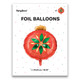 18 inch Christmas Bauble Red Foil Balloon (1)