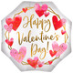 22 inch Valentine's Watercolour Hearts Satin Foil Balloon (1)