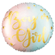 18 inch Boy Or Girl Script Ombre Foil Balloon (1)