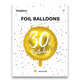 18 inch 30th Birthday Gold Foil Balloon (1)