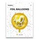 18 inch 40th Birthday Gold Foil Balloon (1)