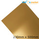 Gold Hot Flex Clothing Vinyl - 230mm x 500mm (1 sheet)