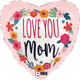 18 inch Love You Mom Blossoms Satin Foil Balloon (1)