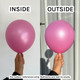 12" Satin Fuchsia Sempertex Latex Balloons (25)