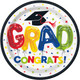 Grad Congrats Letter Balloons Paper Plates (8)