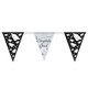 Congrats Grad Black & Silver Flag Banner - 2.74m (1)