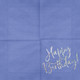 Happy Birthday Navy Blue Paper Napkins (20)