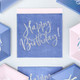Happy Birthday Navy Blue Paper Napkins (20)