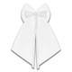 White Bows with Ribbon - 18cm (2)