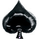 35 inch Black Casino Spade Foil Balloon (1)