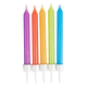 6cm Mixed Rainbow Candles (10)