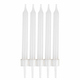 6cm Plain White Candles (10)