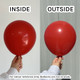 18" Standard Red Kalisan Latex Balloons (25)