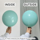 5" Standard Mint Green Kalisan Latex Balloons (100)