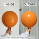 18" Standard Orange Kalisan Latex Balloons (25)