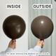 18" Standard Chocolate Brown Kalisan Latex Balloons (25)