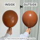 5" Retro Rust Orange Kalisan Latex Balloons (100)